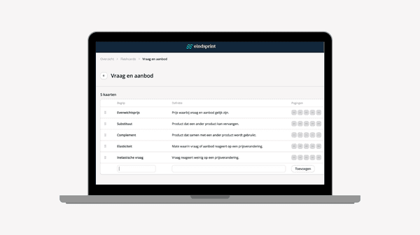 Kies de belangrijkste begrippen