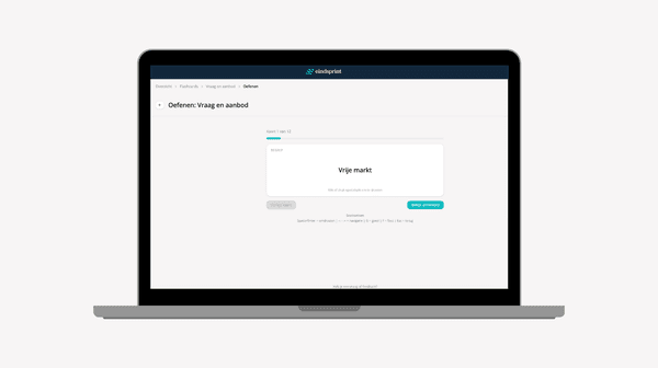 Herhaal de flashcards regelmatig